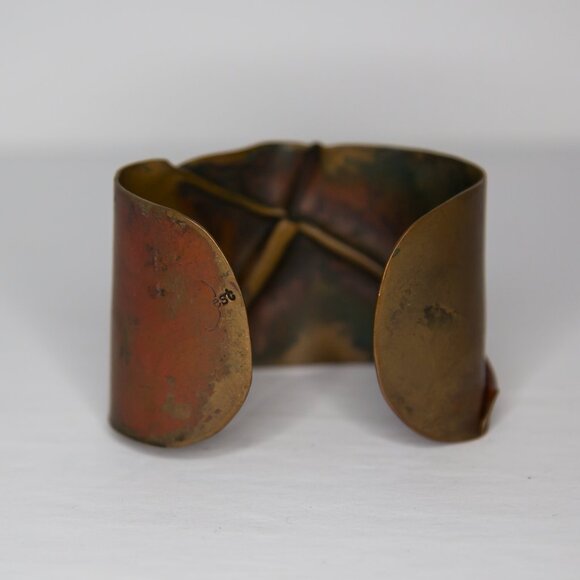 Bronze Cuff Hand Forged Bracelet Bangle Cuff - Picture 3 of 6